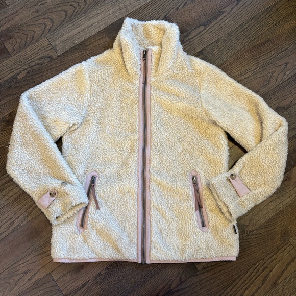 Patagonia Jackets & Blazers - Patagonia Divided Sky Jacket Women’s Large Dark Natural Sherpa Fleece 25930